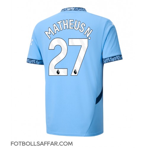 Manchester City Matheus Nunes #27 Hemmatröja 2024-25 Kortärmad